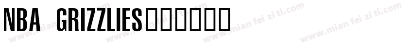 NBA Grizzlies字体转换